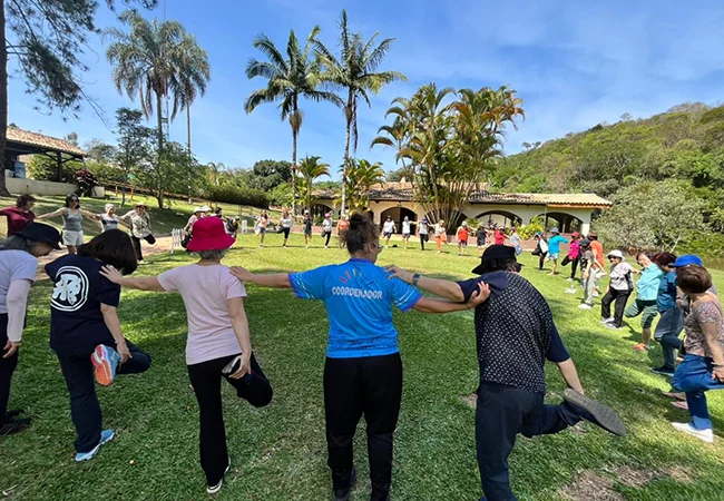 Dinâmica de integração para grupos de igreja e retiros no hotel fazenda na serra dos cristais.